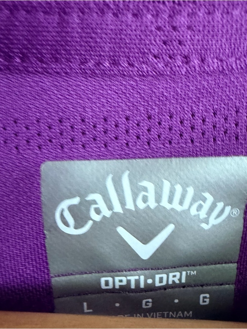 Callaway Women's Purple Button-Front Golf Polo - Picture 3 of 4